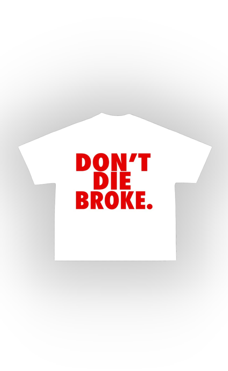 DDB TEE WHITE & RED